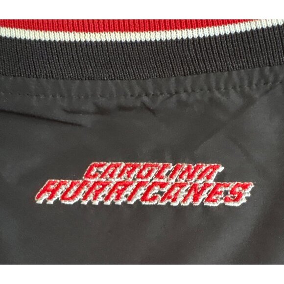 Nike Carolina Hurricanes Windbreaker XXL Pullover Jacket Black Red NHL Hockey - Picture 7 of 10